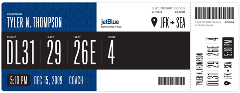 Boarding Pass / FAIL: JetBlue