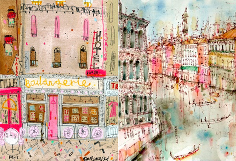 Clare Caulfield, Paris and Venice