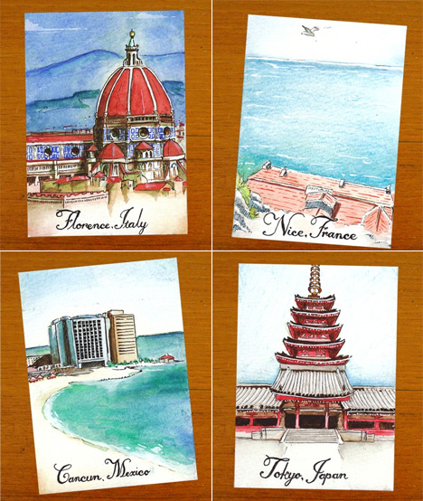 Destination paintings on Etsy