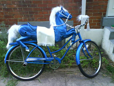 Blue Spring Horse Bike
