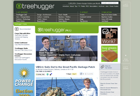 treehugger dot com green logo