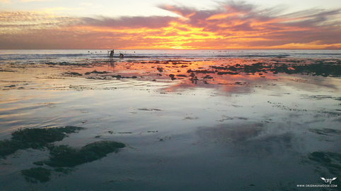 Swami's Beach at Sunset, Encinitas