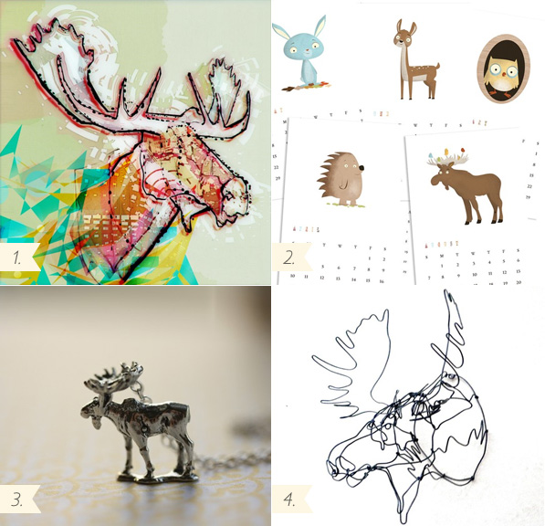 Etsy Roundup, Moose