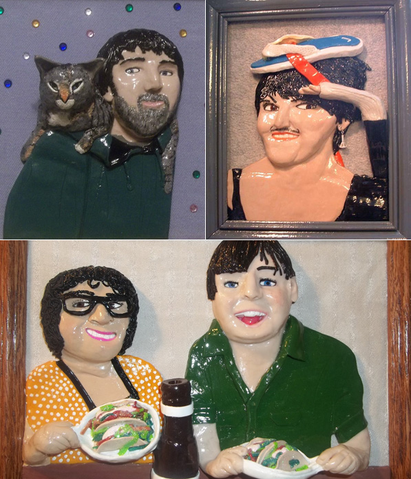 3D Clay Portraits by shariesCraftworld