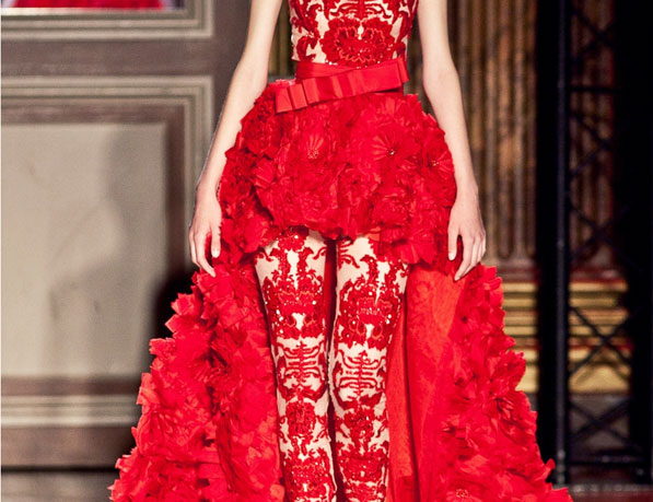 Red Lace and Ruffles