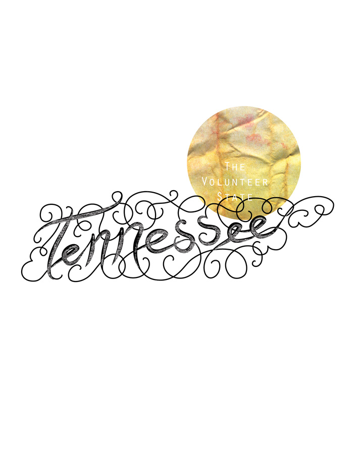 Calligraphic States - Tennessee