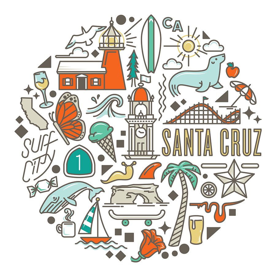 Santa Cruz Icons
